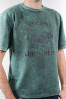 Camiseta verde efecto lavado — Edición Bogotá 1992