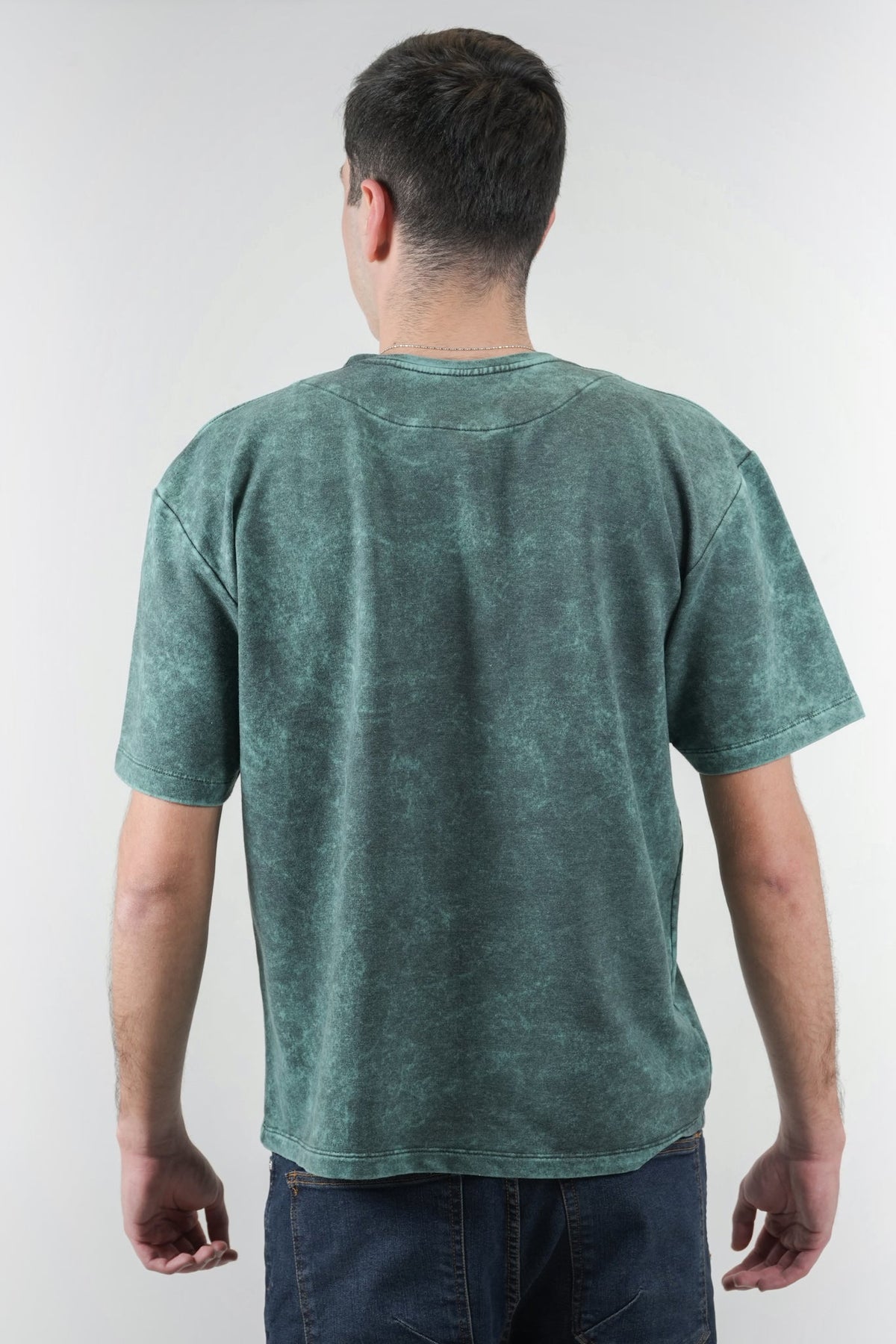 Camiseta verde efecto lavado — Edición Bogotá 1992