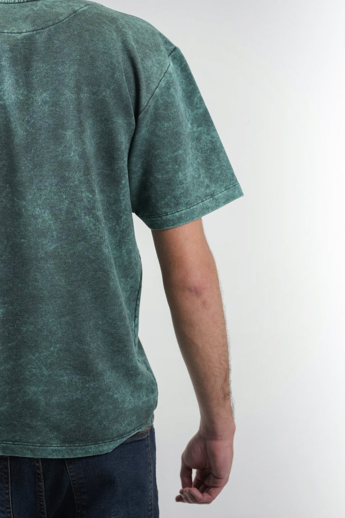 Camiseta verde efecto lavado — Edición Bogotá 1992