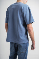 Camiseta azul con estampado para hombre