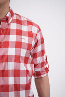 Camisa a cuadros roja