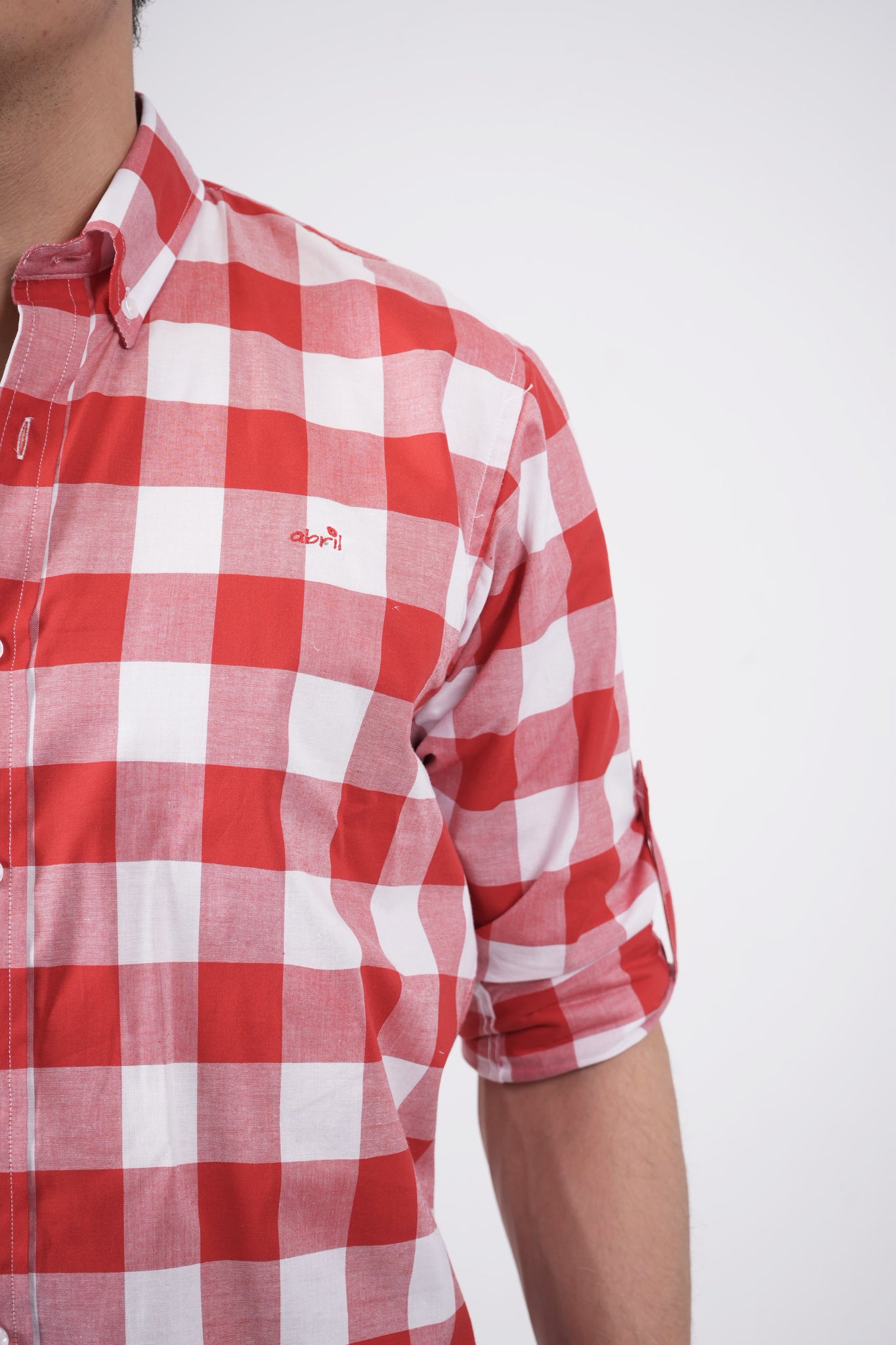 Camisa a cuadros roja