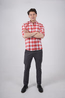 Camisa a cuadros roja
