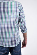 Camisa a cuadros verdes