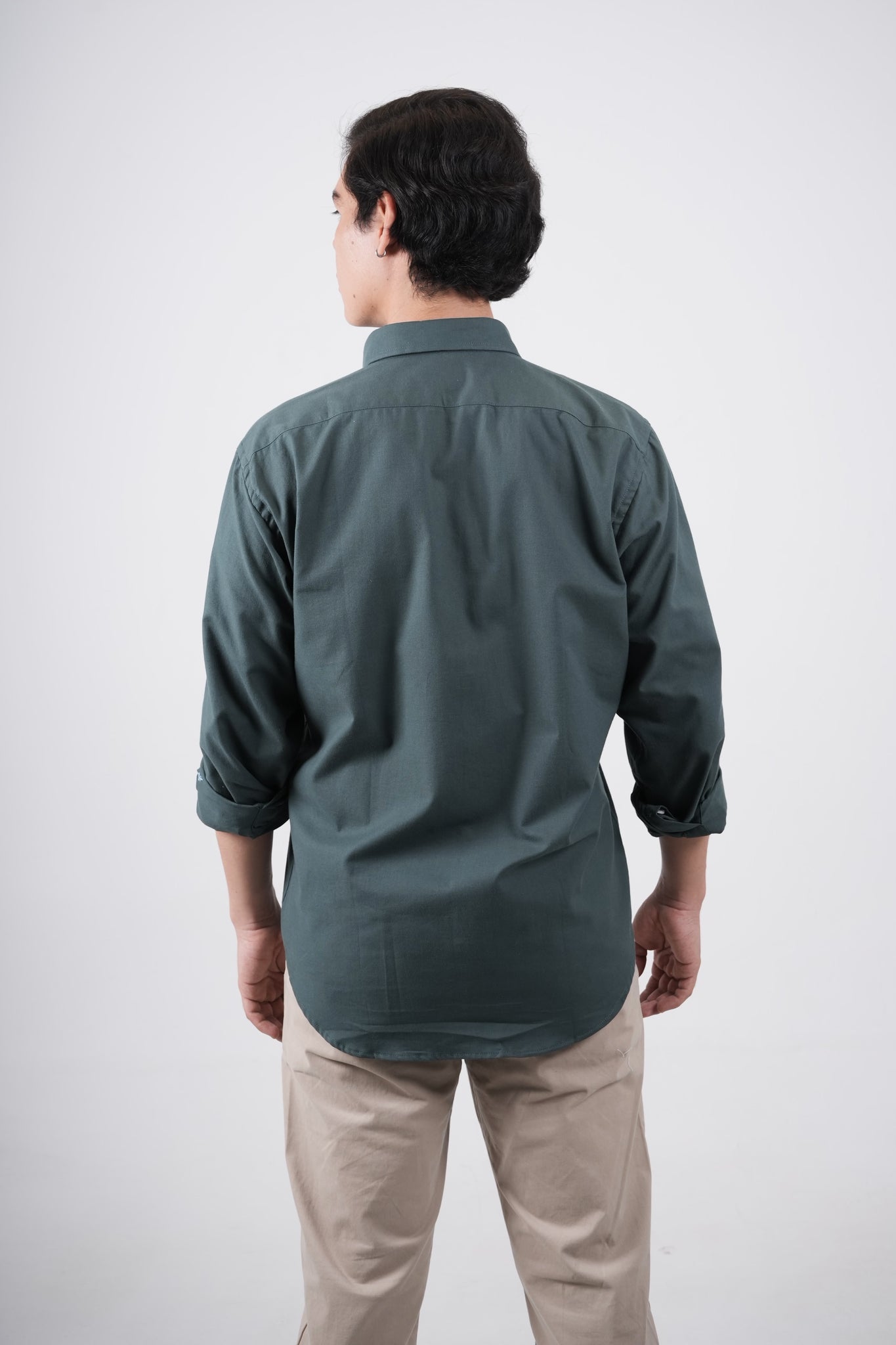 Camisa verde para hombre