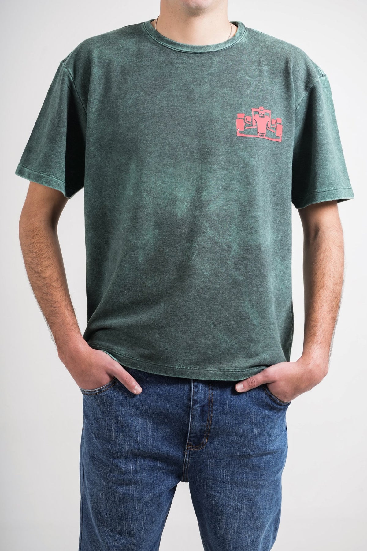 Camiseta verde para hombre
