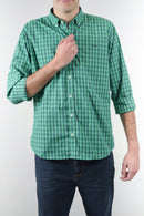 Camisa a cuadros verde para hombre