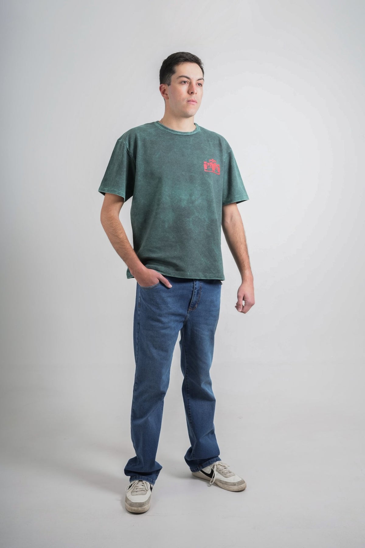 Camiseta verde para hombre