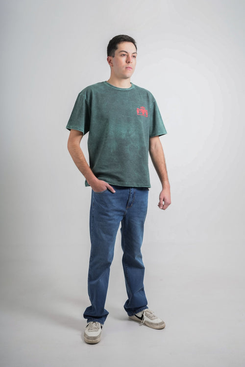 Camiseta verde para hombre