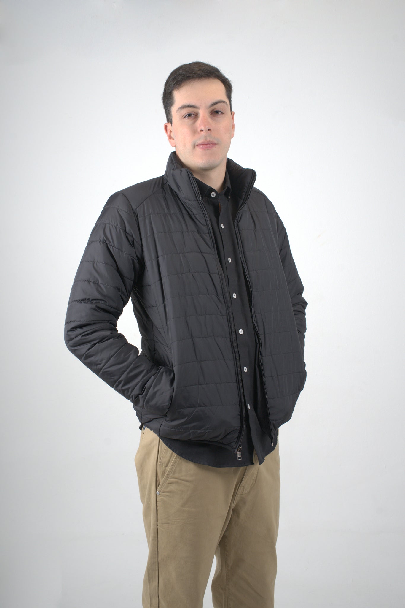 Chaqueta negra para hombre