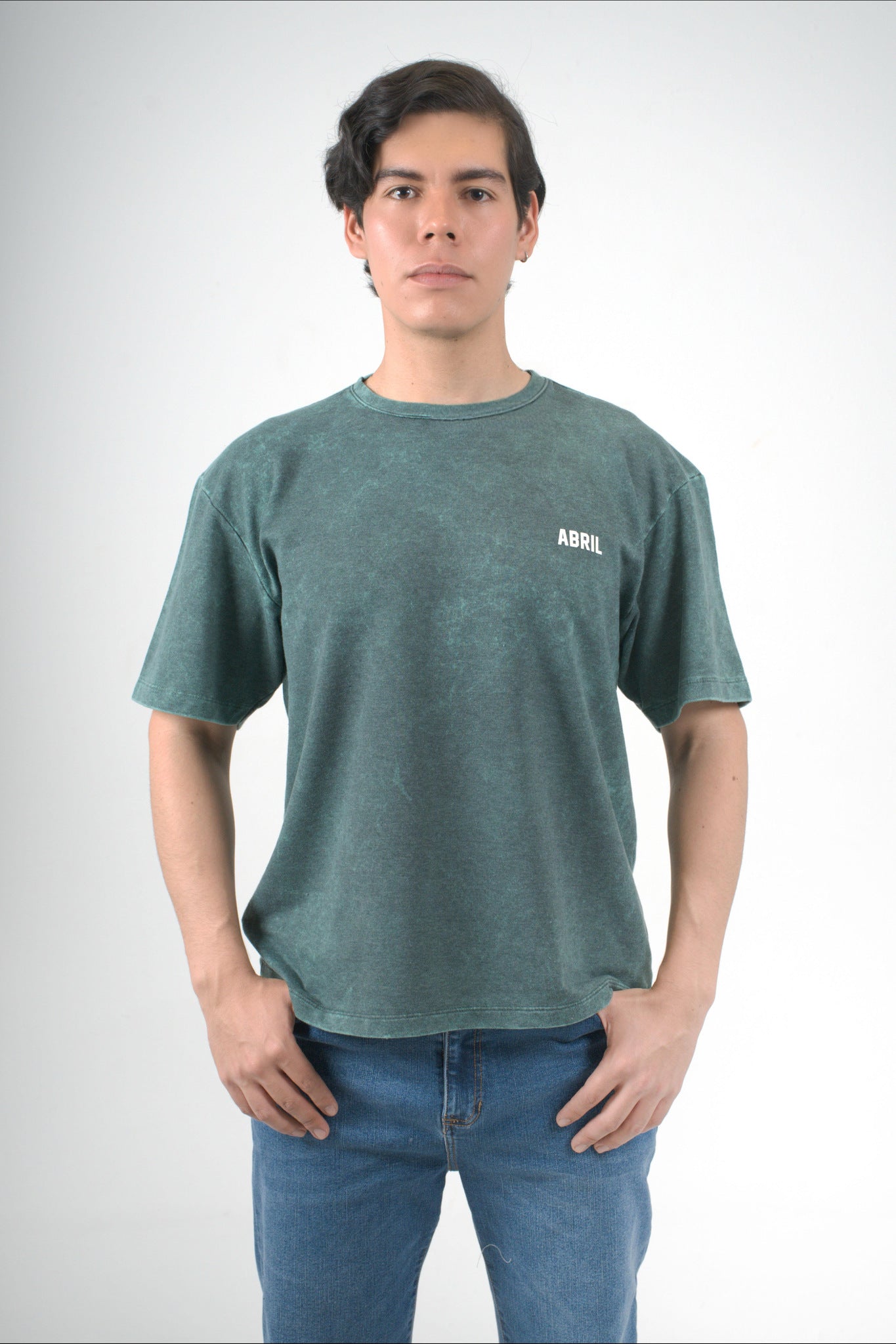 Camiseta verde oversize power fit