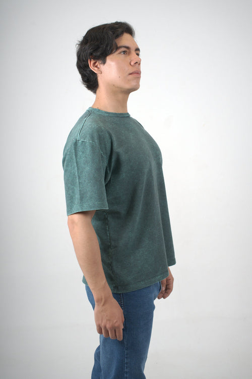 Camiseta verde oversize power fit
