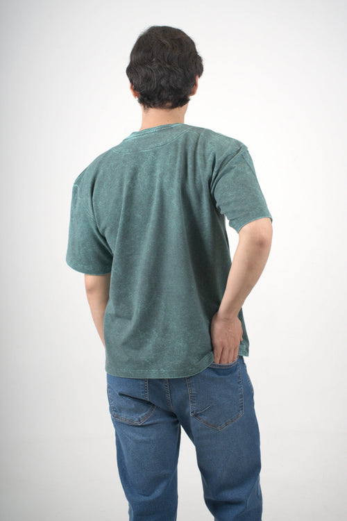 Camiseta verde oversize power fit