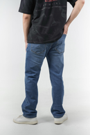 Jean denim de bota recta para hombre