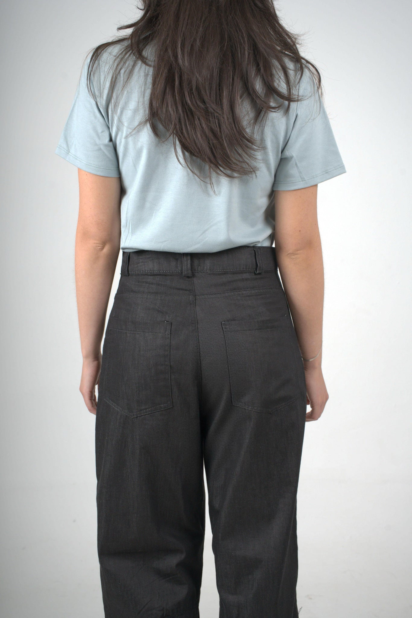 Pantalón negro ancho para mujer