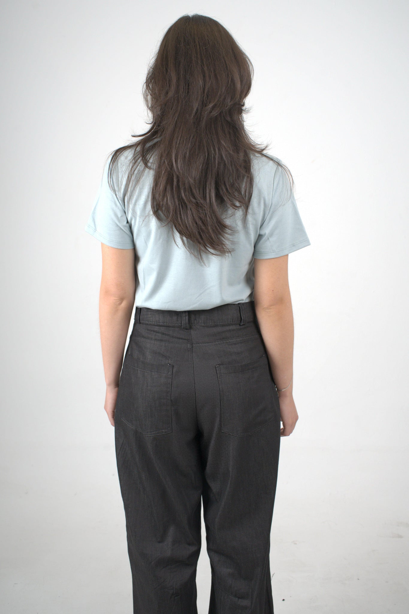 Pantalón negro ancho para mujer