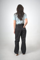 Pantalón negro ancho para mujer