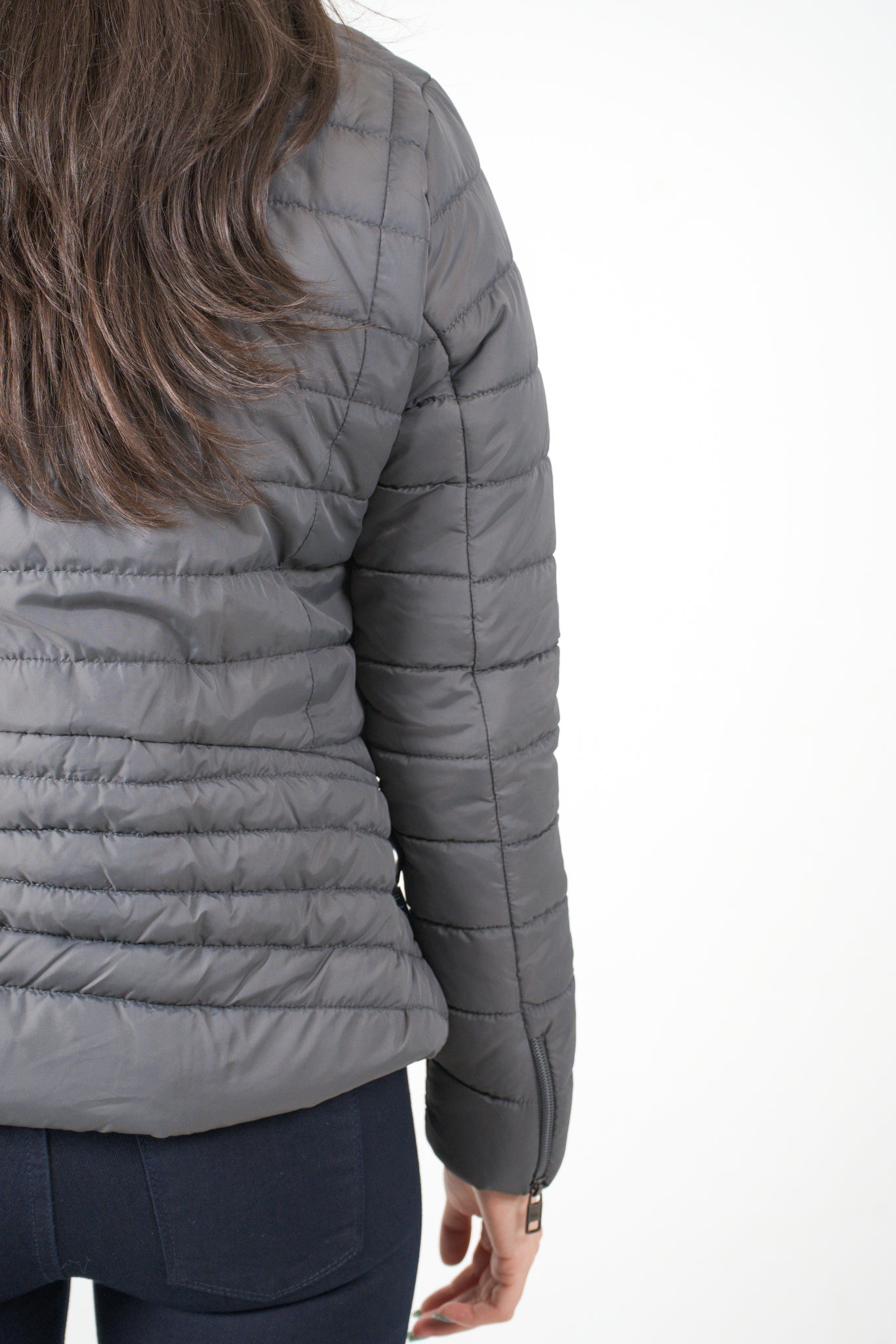 Chaqueta gris para mujer