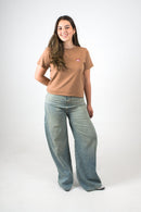 Camiseta terracota para mujer