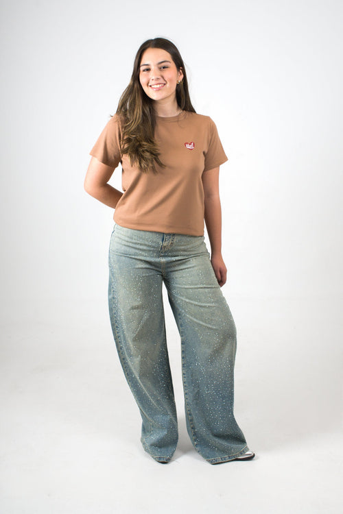 Camiseta terracota para mujer