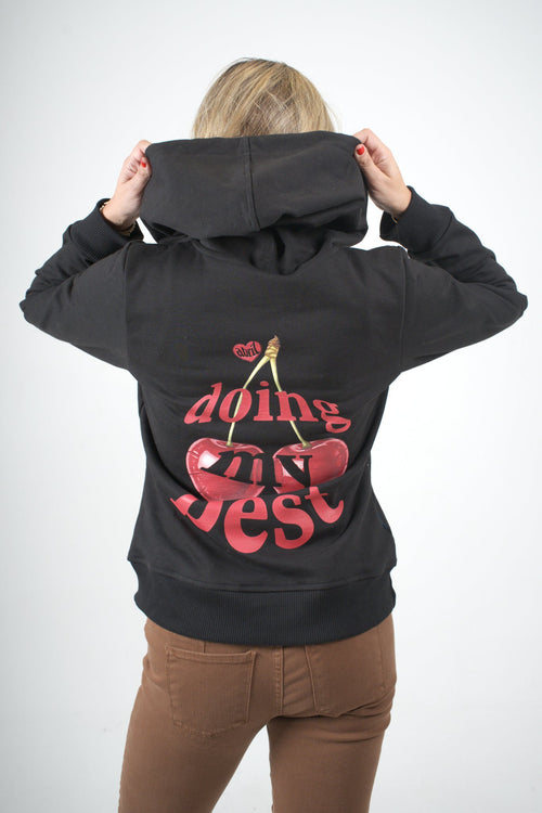 Buzo negro serie cherry para mujer