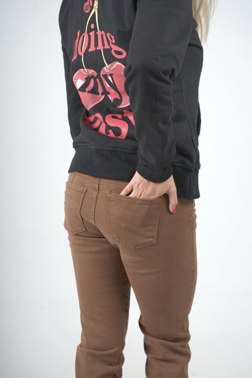 Buzo negro serie cherry para mujer
