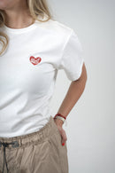 Camiseta blanca edición Corazón