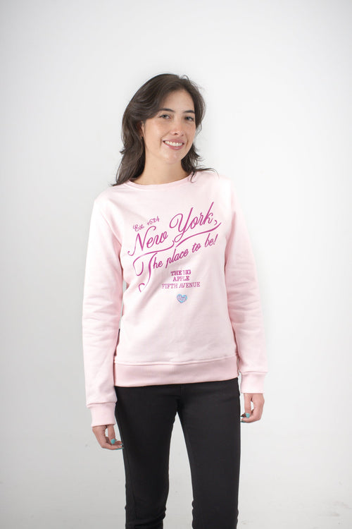 Buzo rosado colección New York