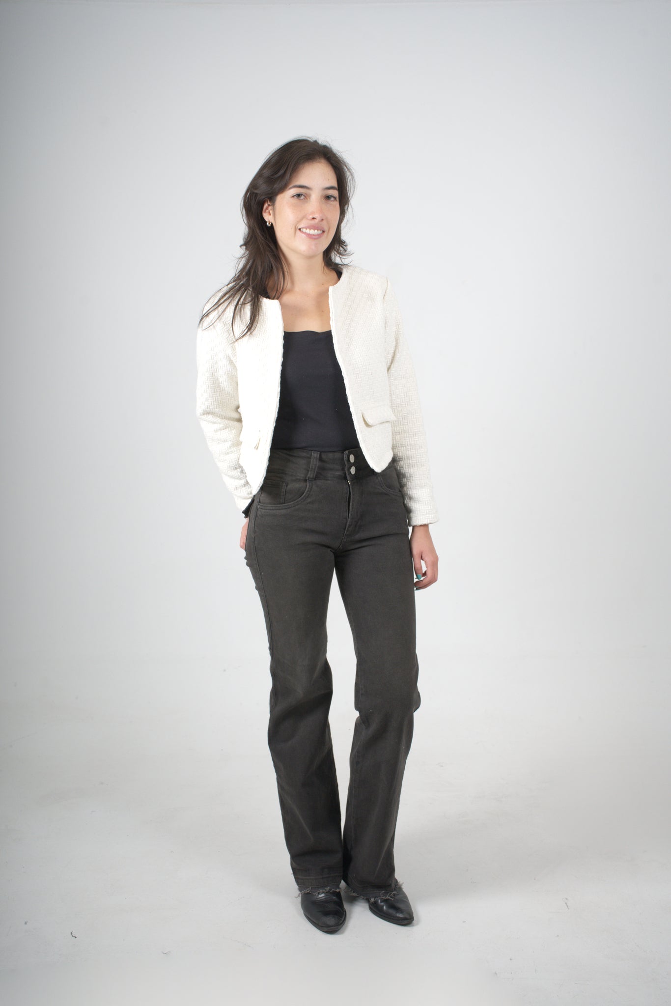 Blazer blanco para mujer