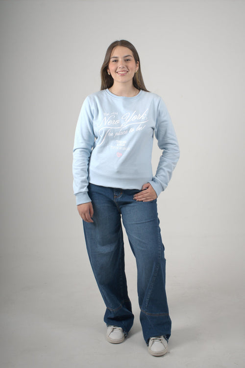 Buzo azul claro para mujer