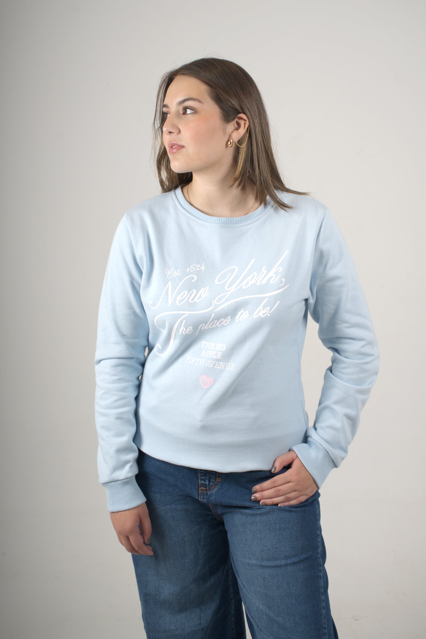 Buzo azul claro para mujer