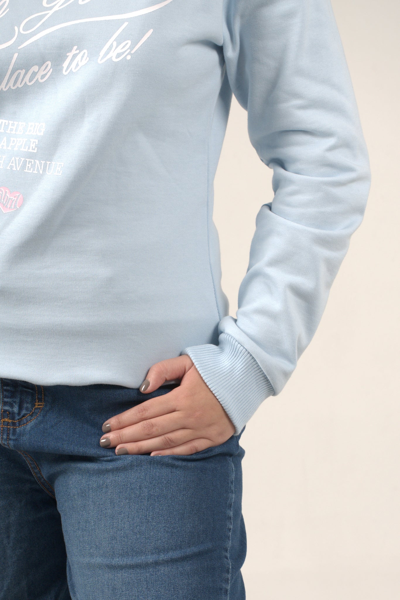 Buzo azul claro para mujer