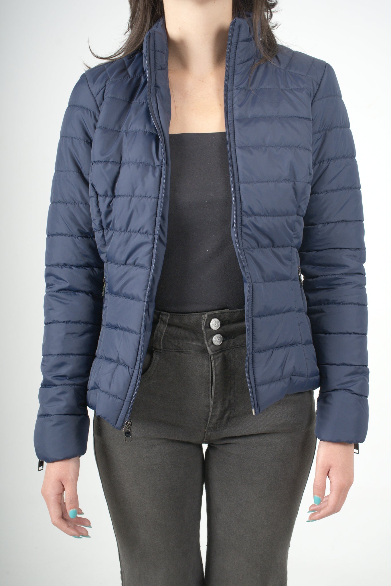 Chaqueta azul oscuro para mujer
