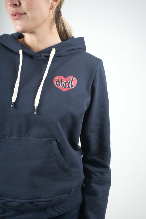 Buzo azul oscuro edición cherry para mujer
