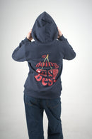 Buzo azul oscuro edición cherry para mujer
