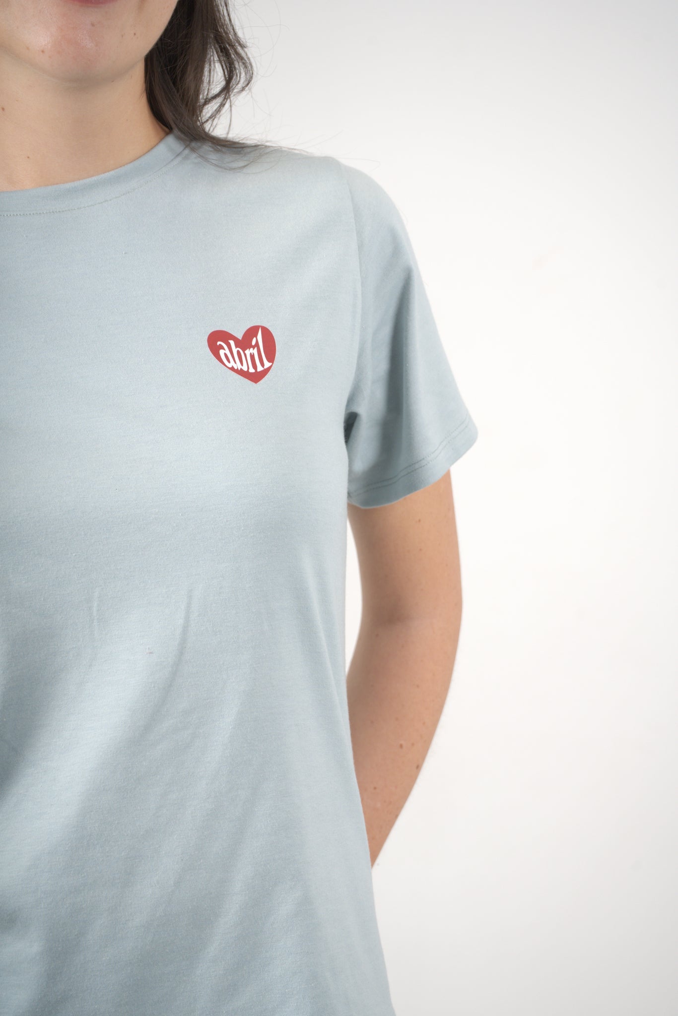 Camiseta azul claro para mujer