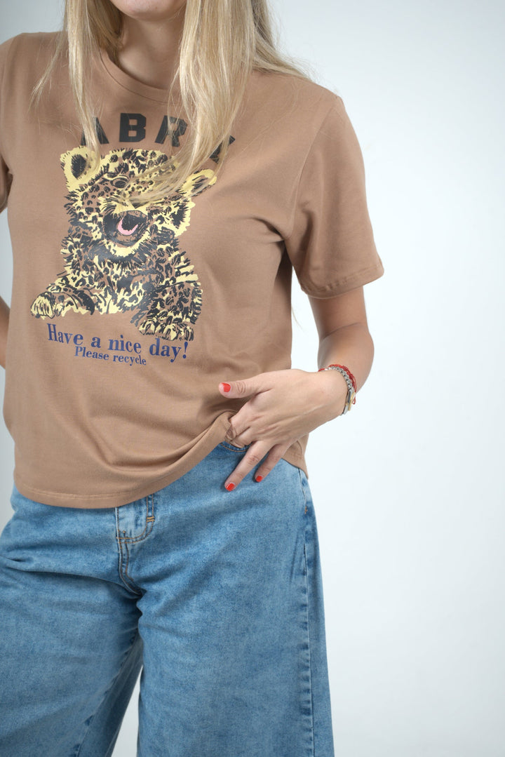 Camiseta café edición Wild Tigre