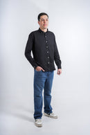 Camisa negra para hombre
