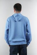 Buzo azul con capota