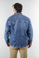Chaqueta de jean oscura