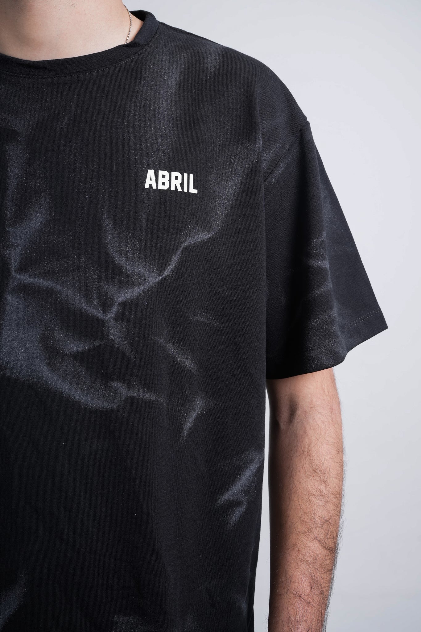 Camiseta negra efecto degradado para hombre