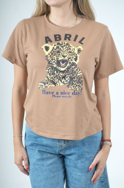 Camiseta café edición Wild Tigre